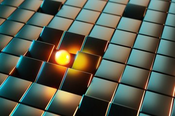 A subwavelength atomic array switched by a single Rydberg atom