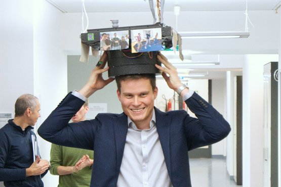 Alex Hesse at his doctoral graduation ceremony